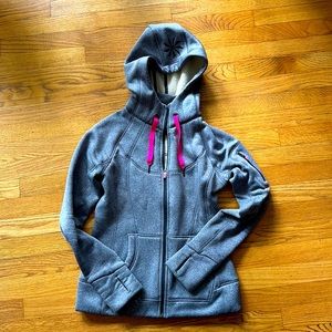 Athleta full zip scuba hoodie